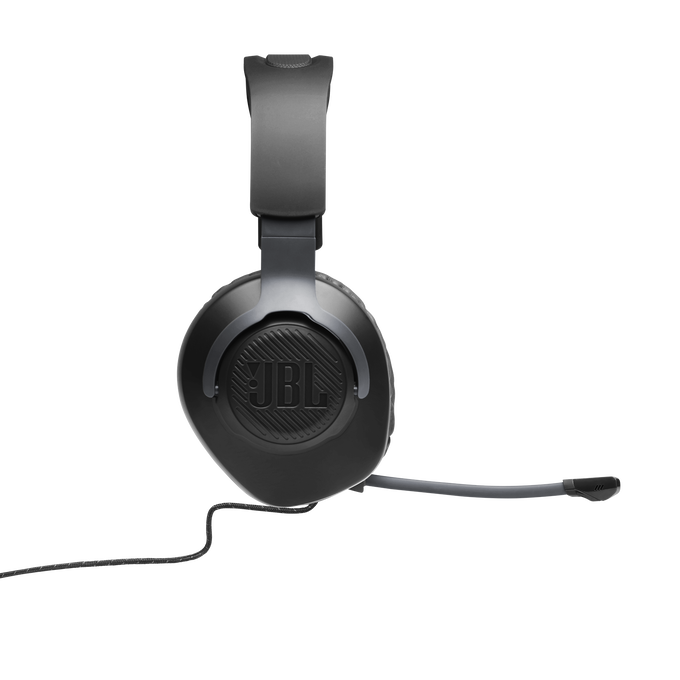 JBL Quantum 100 - Black - Wired over-ear gaming headset with flip-up mic - Detailshot 6 image number null